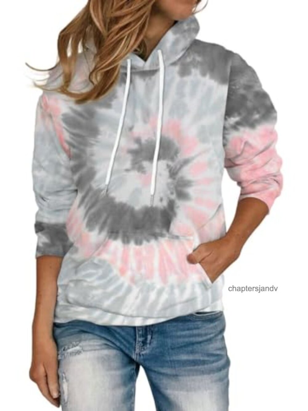 Women's Loose Fit Long Sleeve Hoodie Sweatshirt Pullover with Kangaroo Pocket
